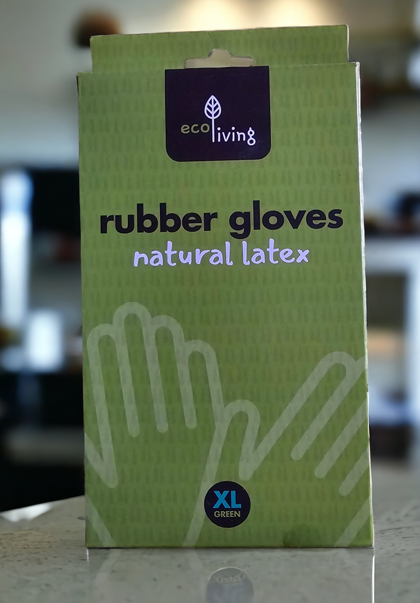 Natural latex rubber gloves