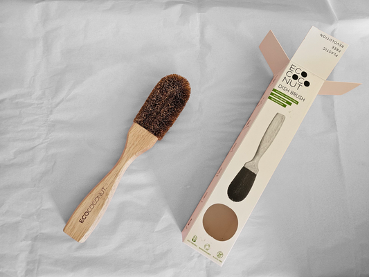 Coconut scourer with handle